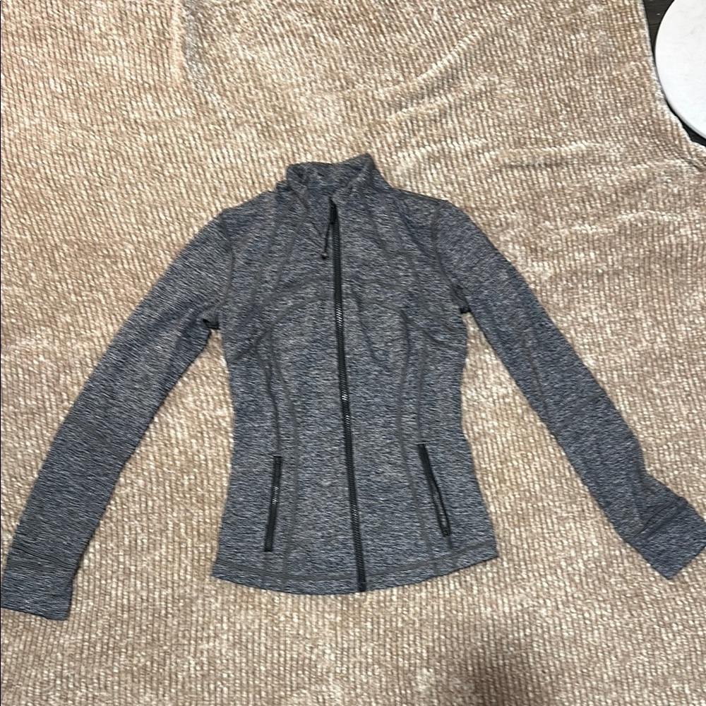 Lululemon Gray Full-Zip Athletic Jacket